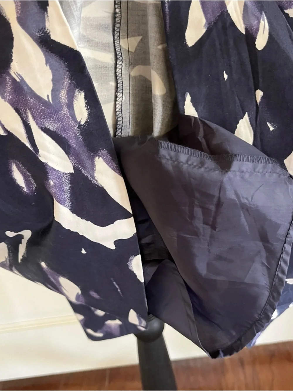 H&M Navy and White Strapless Fit-and-Flare Dress - Picture 11 of 14